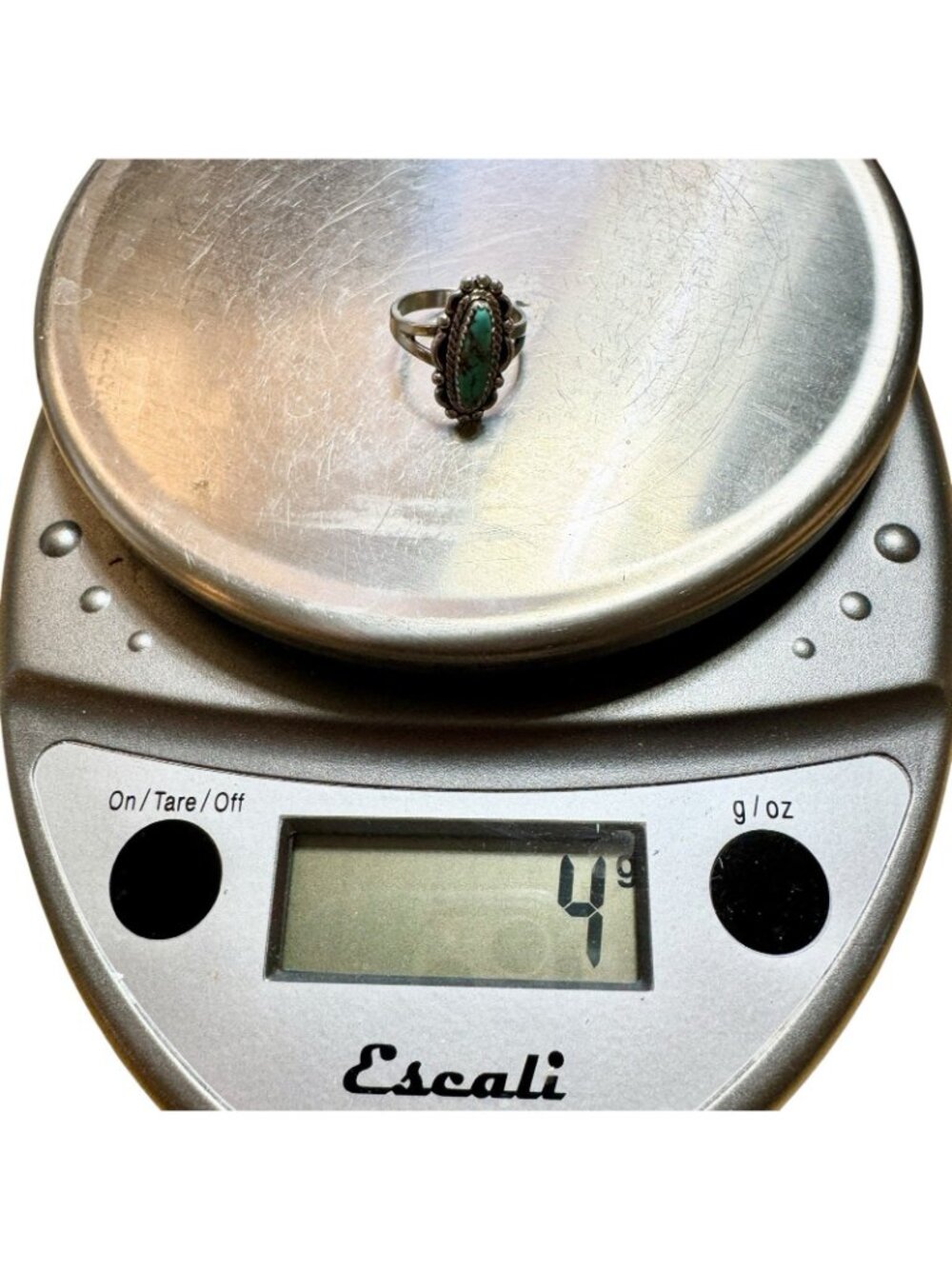 Vintage Sterling Silver Turquoise Size 6.5 Bell Trading Post Native American - Picture 16 of 16